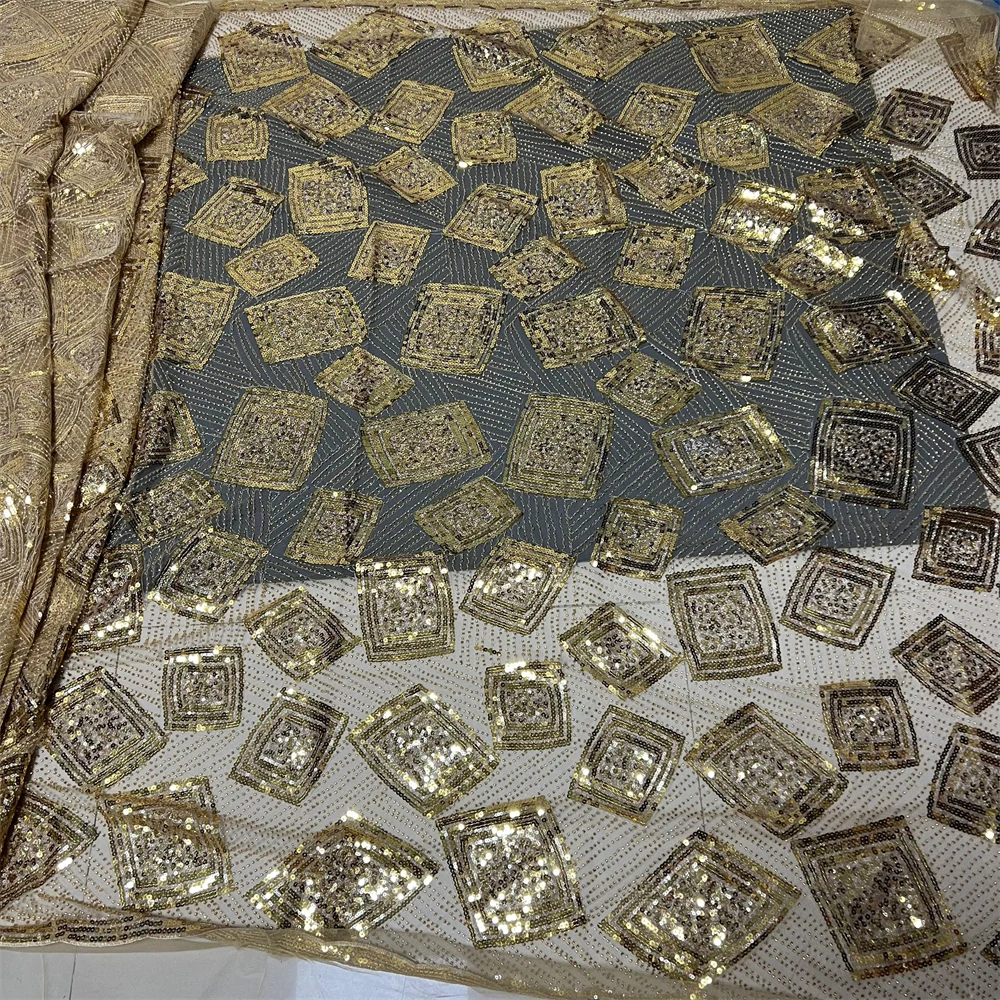 دانتيل تول نيجيري 2025 5 ياردات، تطريز ترتر جبر فرنسي مطرز لفستان الزفاف وثوب الحفلات، قماش الزفاف الأفريقي #6