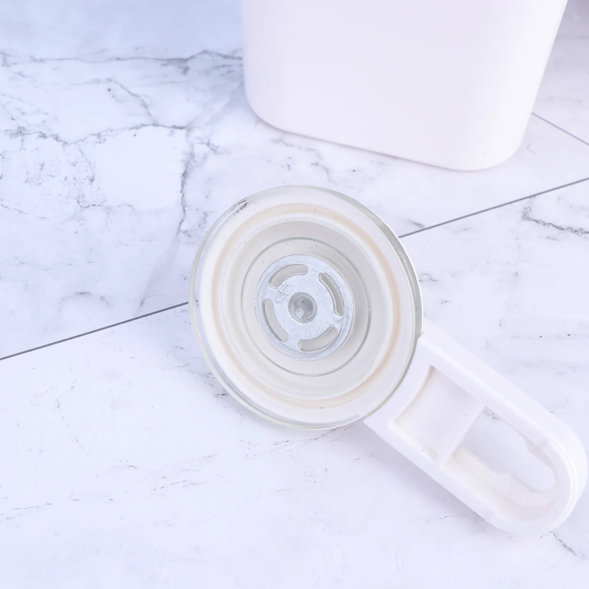 

1pc Toothbrush Holder Black Suction Cup Wall Mounted Toothpaste Rack Space Saving Bathroom Storage Fade Resistant Wear Resistant