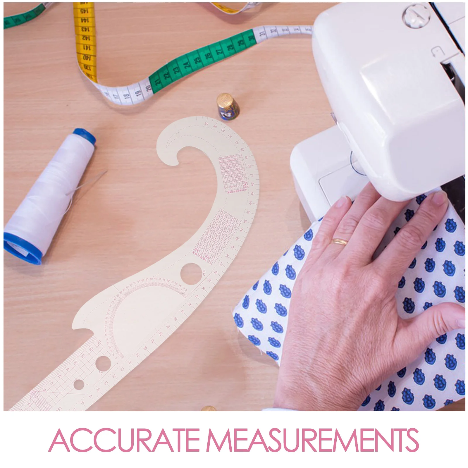 3Pcs Sewing Curve Ruler Set French Curve Transparent Tailor Pattern Making Tools for Dressmakers Quilting Cutting and Sewing