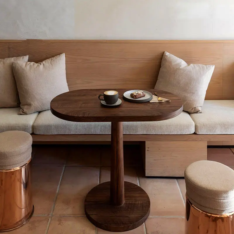 

Nordic Style Modern Simple Oval Solid Wood Coffee Negotiation Restaurant Milk Tea Dessert Shop Dining Table Combination