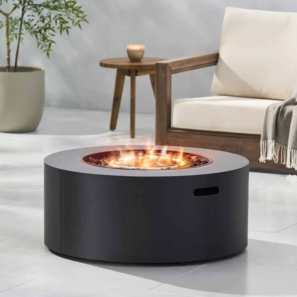 

Круглый уличный пропановый газовый стол-обогреватель 40000 BTU, без баллона и крышки баллона