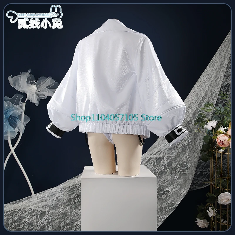 Vtuber Asia Travel Ittetsu Saiki Cosplay Costume Halloween Outfits Womenen New Suit Uniform 2024 Women White JumpSuit Coat