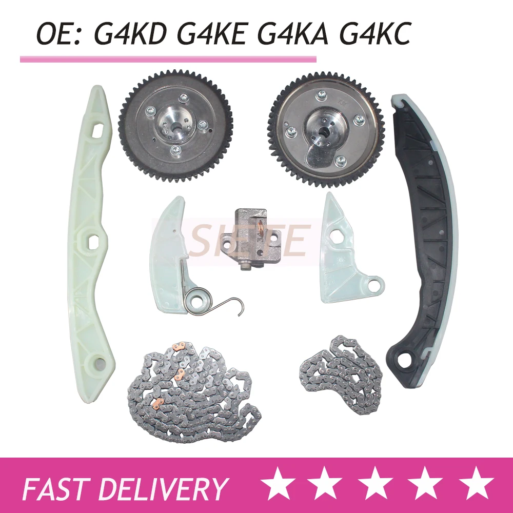 G4KD G4KE Timing Chain Distribution Kit for Hyundai SONATA TUCSON OPTIMA FORTE RONDO K4 K5 YF IX35 For Kia Sportage 2.0L 2.4L