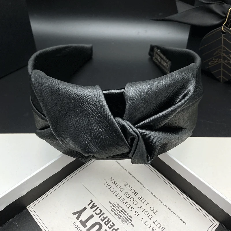 Retro-Klassische Haarspange, Damen-Stirnband mit hohem Schädelkranz, Täglicher Haarschmuck, Breites Haarband zum Haarestylen, Stirnband zum Gesichtwaschen – Detail 3