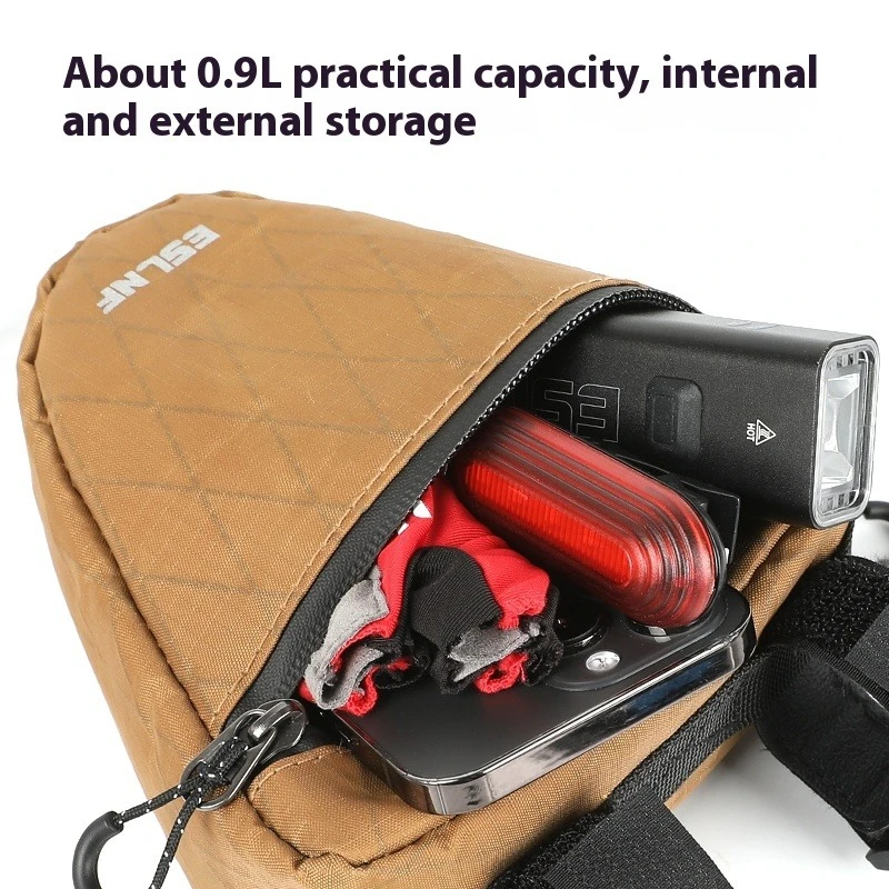 Bicycle Bottom Tube Bag Portable Cycling Front Frame Triangle Bag Lightweight Bike Bag Mtb Road Bike Accessories Easy Loading