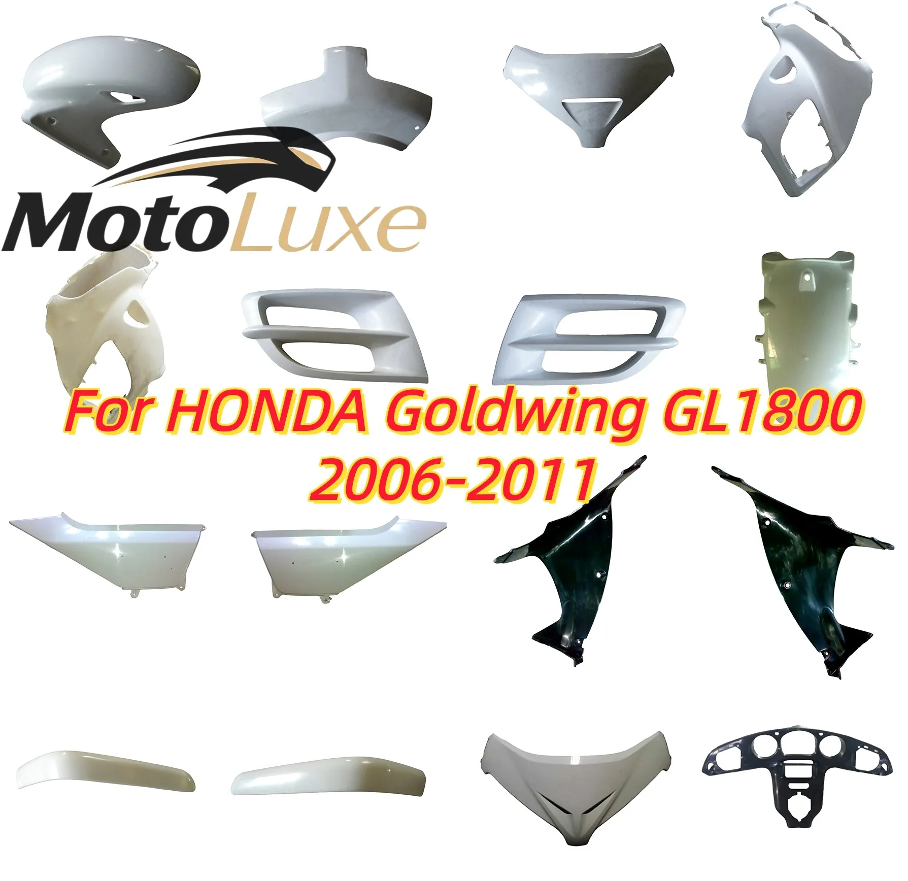 Racing Motor for HXLMotor Motorcycle Unpainted Fairing For GL1800 209 2010 2011 behind Side panel left right Components ABS Inje