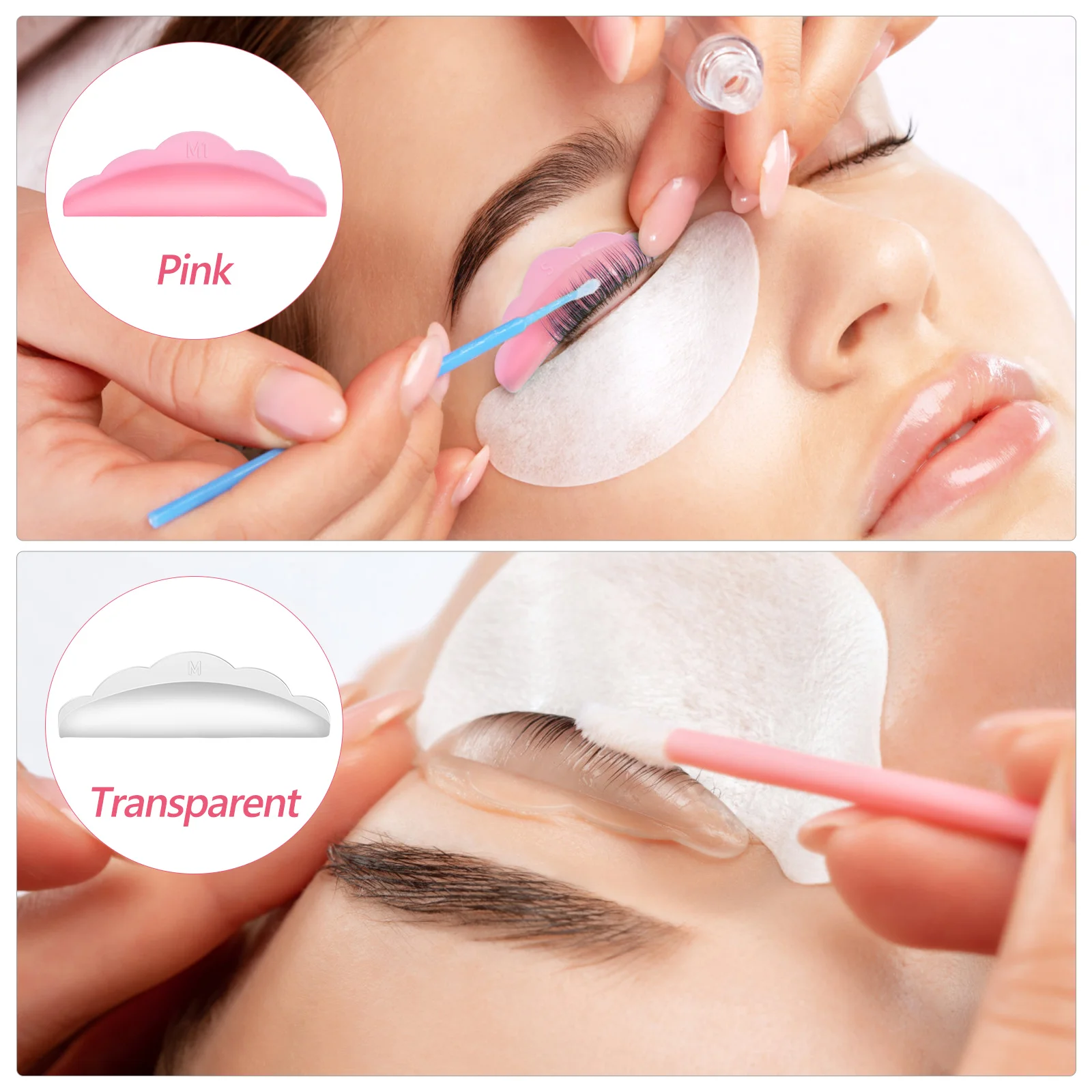 20 Paar Lift-Silikon-Pads, Make-up-Lifting-Lockenwickler, Wimperndauerwellen-Set, großes Wimpernhilfe-Werkzeug, natürliche Wimpernverstärkung für das ganze Augen