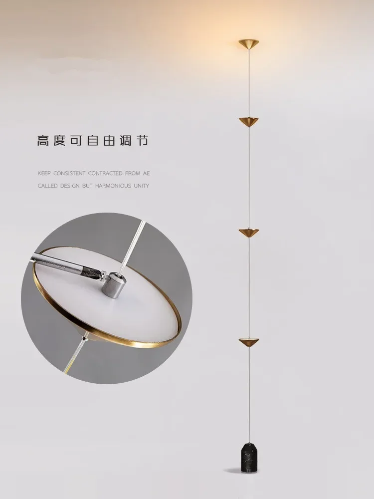Modern Minimalist Led Floor Lamp for Living Room Aisle Wall Atmosphere Suspension Floor Lamp Plug Creative Bedroom Bedside Lamp