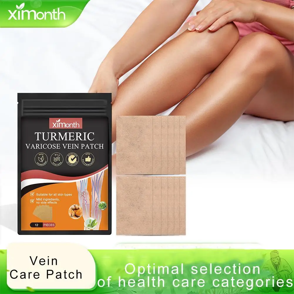 12pc/Bag Varicose Vein Health Patch Relieves Leg Discomfort Relieves Muscle Pain And Swelling Continuously Using Leg Care Produc