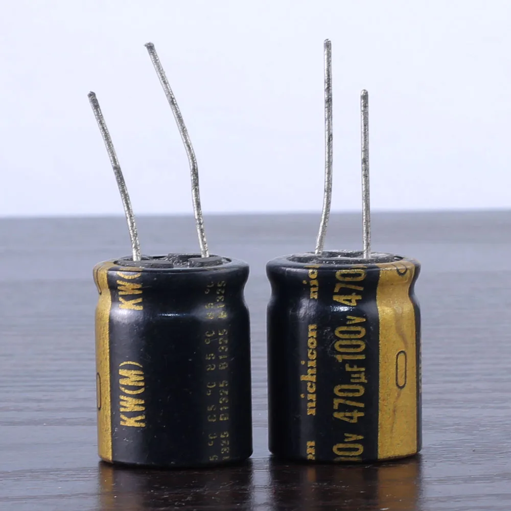 2PCS Nichicon KW 470uf 100v 470mfd audio ELECTROLYTIC Capacitor caps 16mm * 25mm