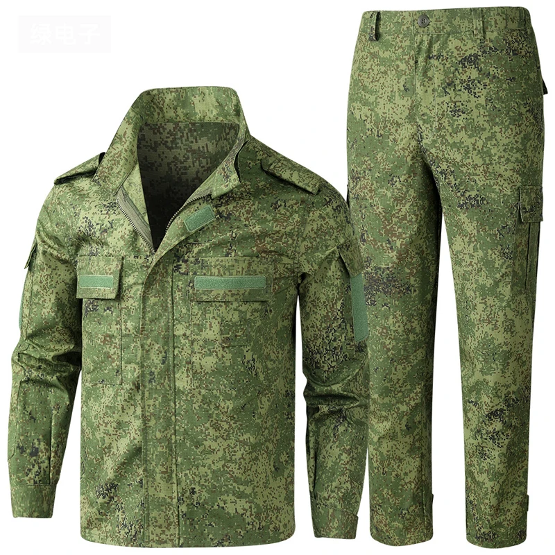 Spring Autumn Men Camo Hiking Workwear Sets Men Climbing Windbreaker Tactical Suit Man Jackets + Pants Training Uniform Sets