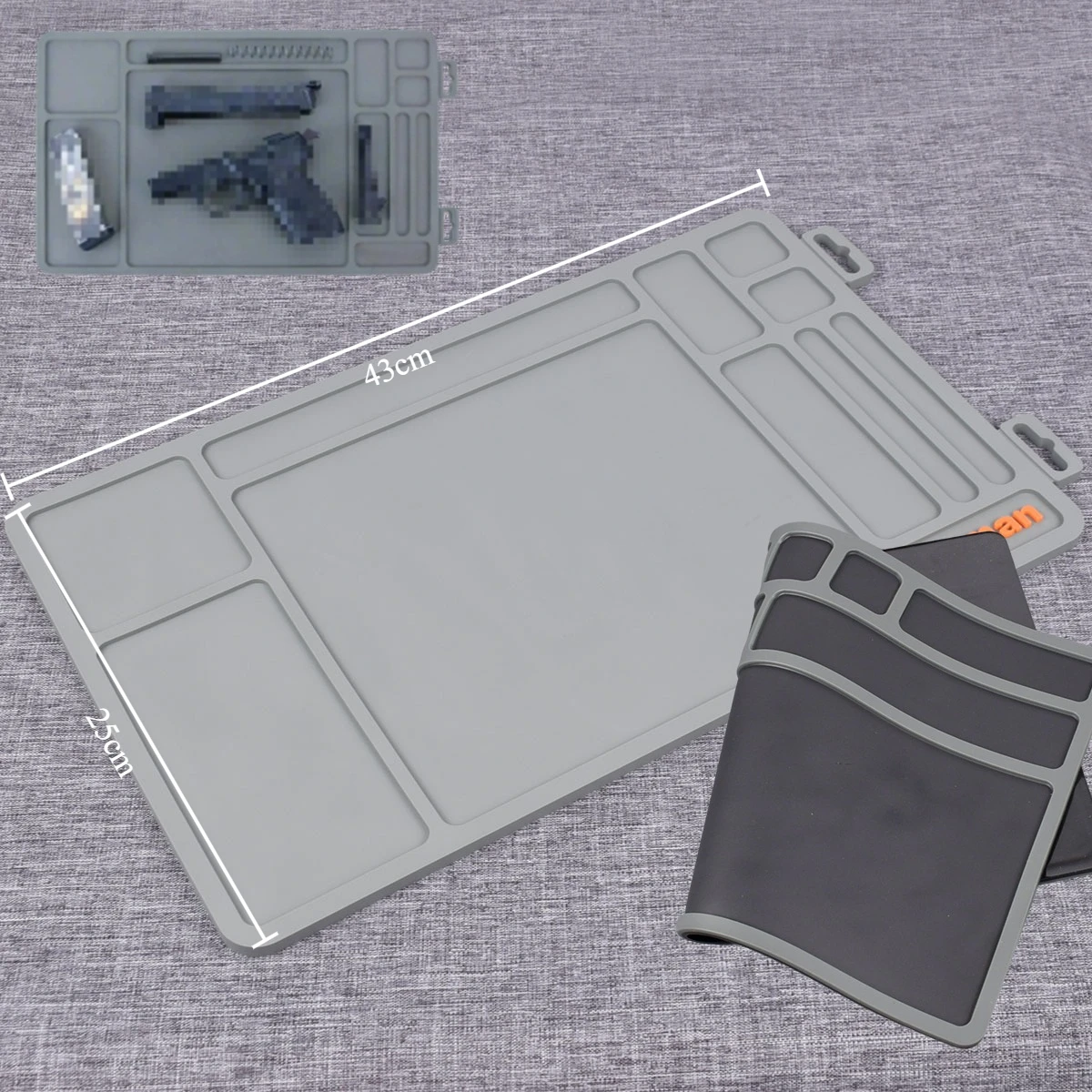 Almohadillas de Reparación Tácticas, Tapete de Limpieza, Bloque de Goma Universal para Banco de Trabajo, Almohadillas para Bloque de Trabajo, Almohadilla de Reparación para Bloque de Trabajo