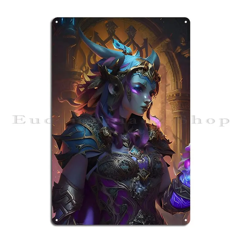 Arcane Cleric Fey Realms Scene Metal Plaque Printing Iron Mural Club Bar Customize Tin Sign Poster