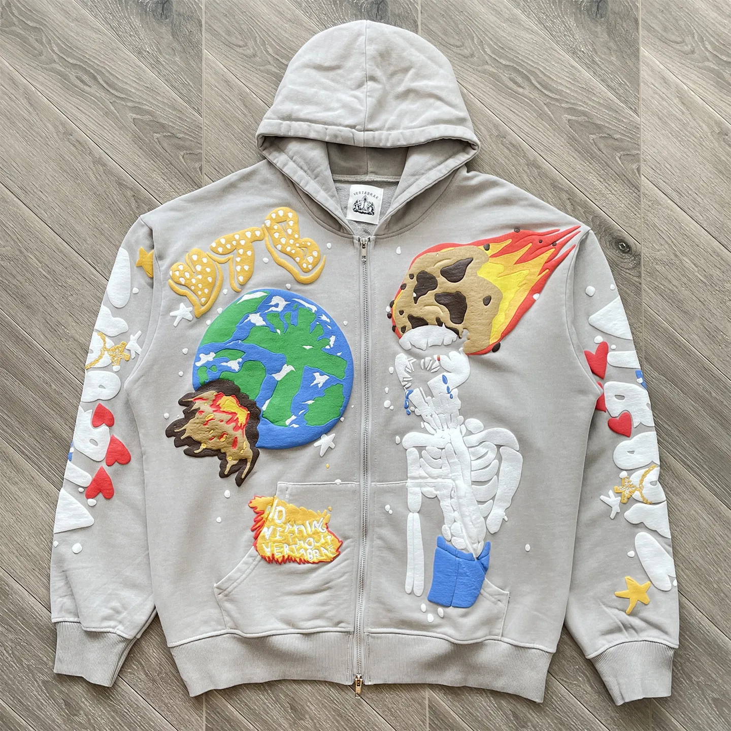 VERTABRAE Cosmic Zip Up Hoodie