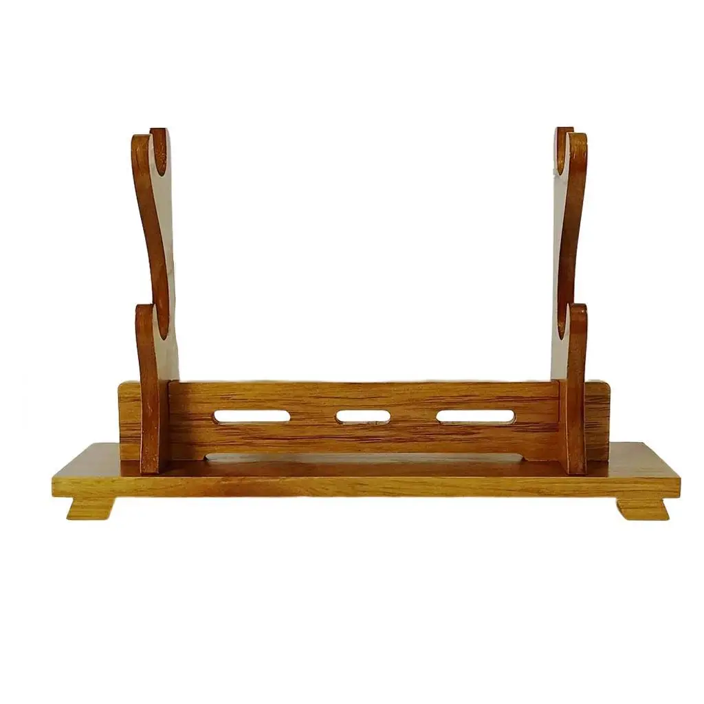 Samurai Sword Display Wood Katana Stand Holder 2 Layers