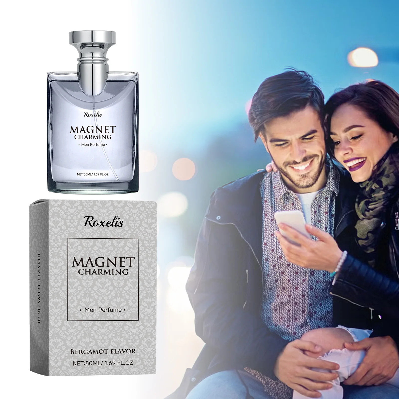 Bergamot Perfume for Men Attracting Women Pheromone Perfume for Dating Show Charming Large Capacity Fresh Perfume Man Deodorant