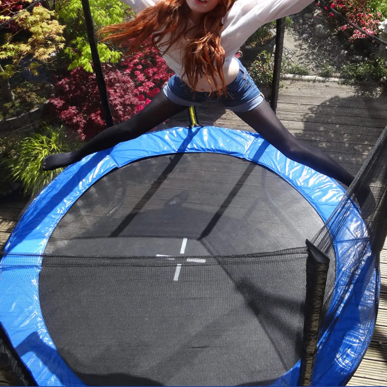 

Spring Round Indoor Trampoline Cushion Jumping Bed Cover Protection Replacement Pad