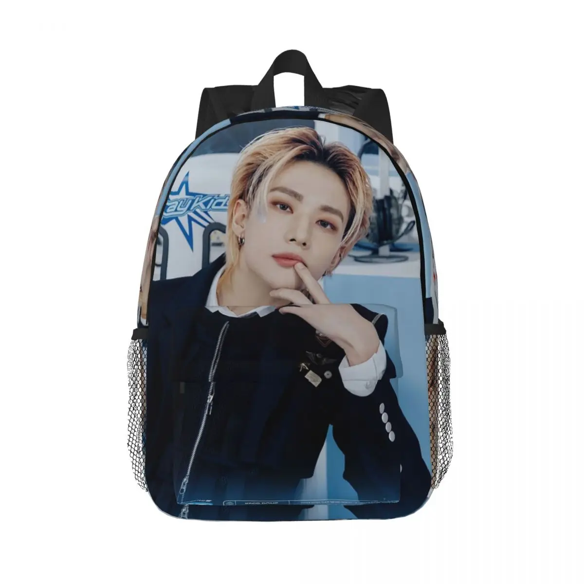 Stray Kids Hyunjin Backpack Student Boys Girls BookBag Kids School