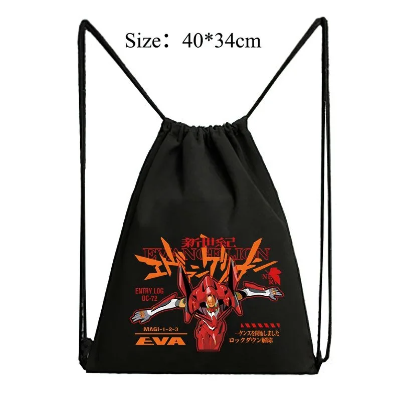 Neon Genesis Evangelion Creative Cartoon Boys First Number Machine Storage Backpack Large-capacity High-value Drawstring Pockets