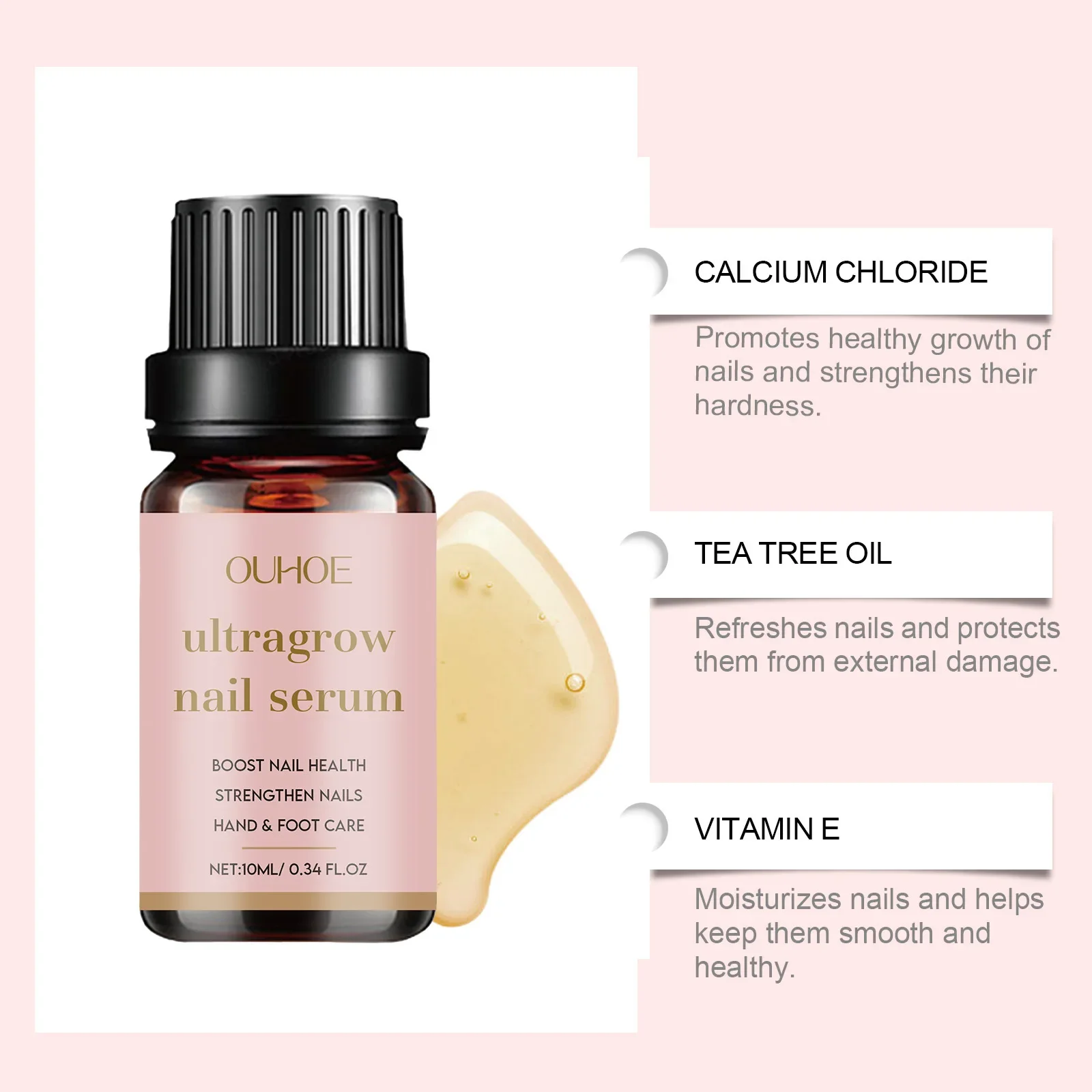 OUHOE 네일 케어 액체 실온 및 영양 손, 발, 손톱, 청소, 유지 관리, 연화 네일 액체