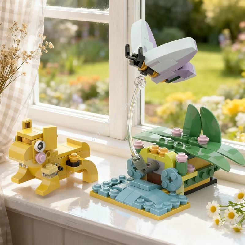 

Набор для сборки 149 деталей: Модель кролика-бабочки (MOC) из строительных блоков, архитектурная модель, развивающая игрушка для творчества, идея для рождественского подарка