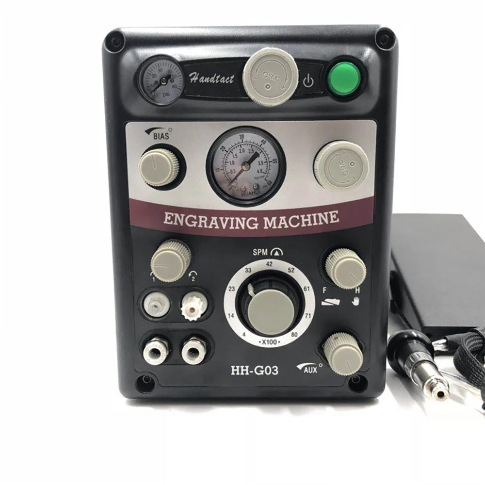 G03 Pneumatic Jewelry Engraving Machine, Double Ended Impact Graver, G01 AGM01 Series 110-220V Jewelry Carving Tool