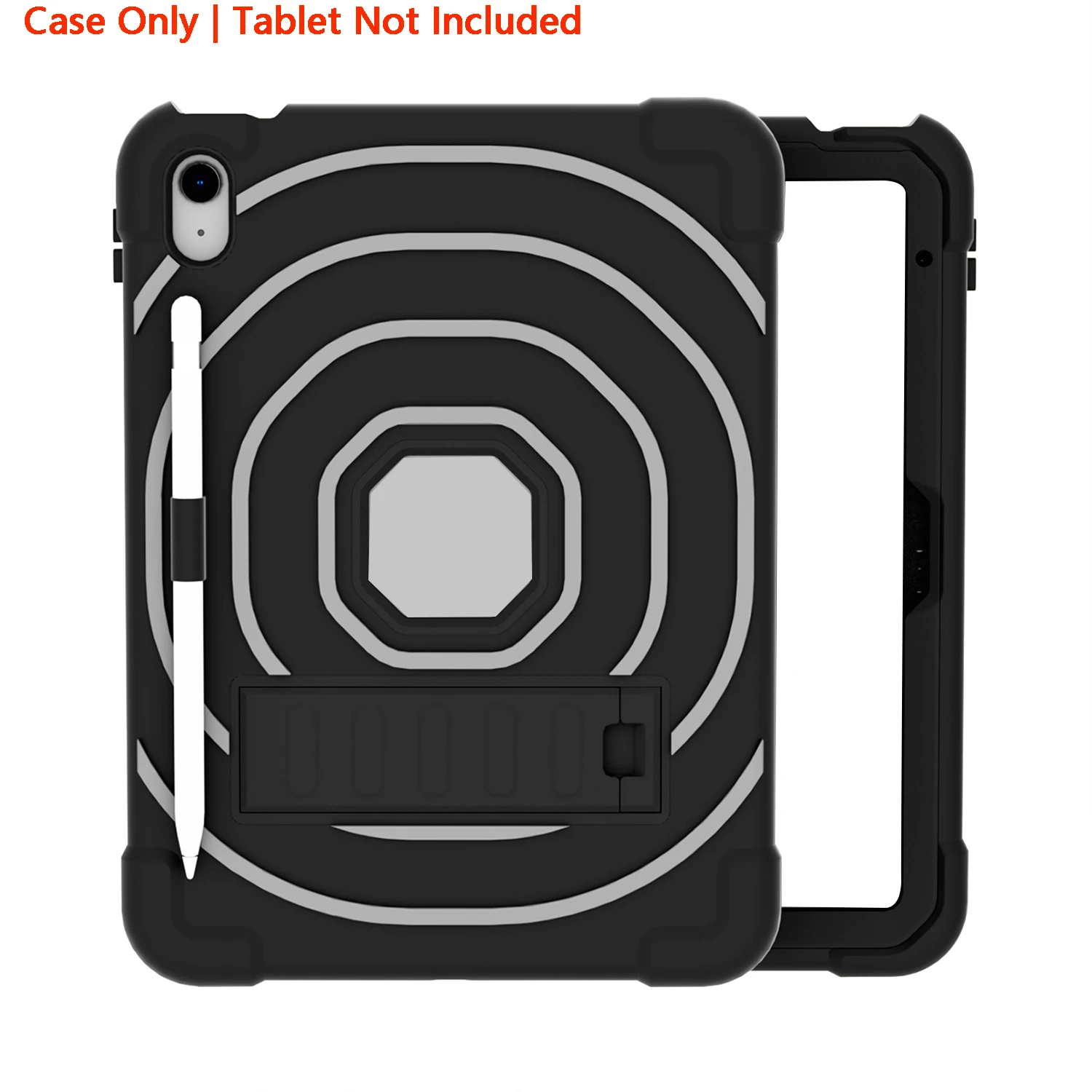 

Совместим с iPad (A16) 11-го поколения 12,9 дюйма 2025, iPad 10-го поколения 11 дюймов 2022 г., встроенная подставка, прочный корпус C