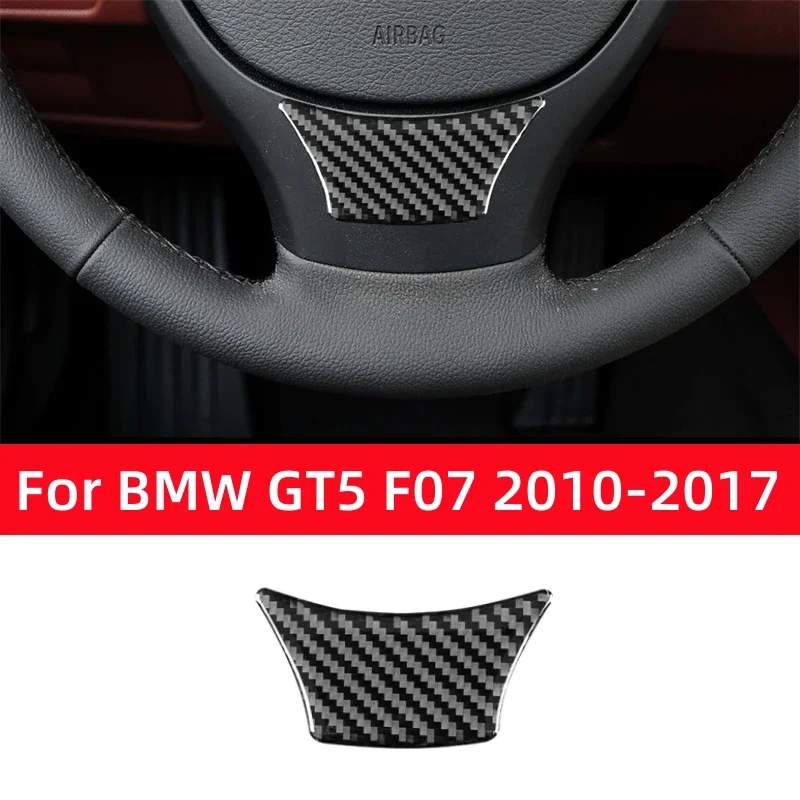 

Интерьер из углеродного волокна для BMW 5 серии GT5 F07 2010-2017, аксессуары, автомобильная панель рулевого колеса, подбородок, отделка крышки, декоративная наклейка
