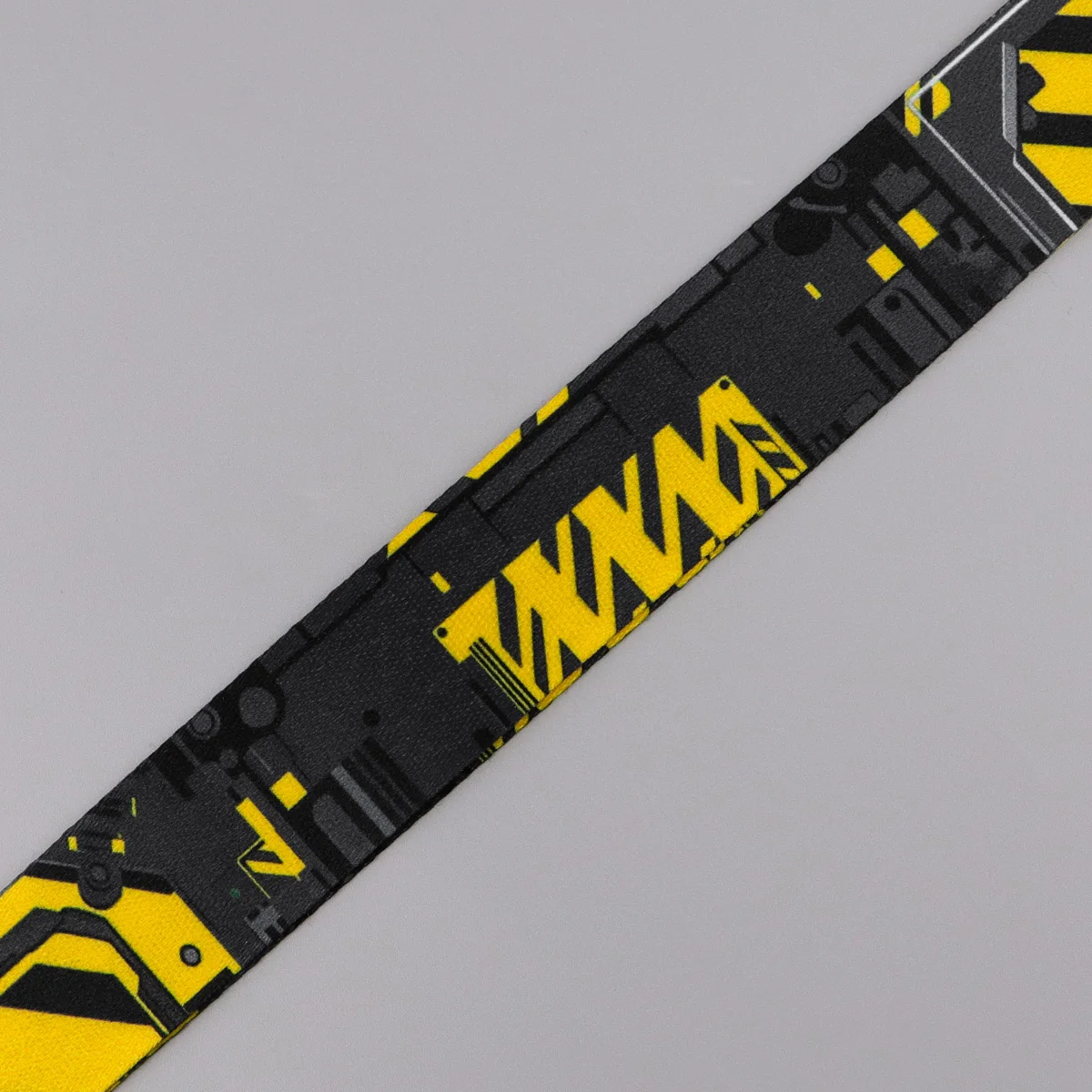 Classic Warning Strip Credential Holder Neck Strap Lanyard for Key Keychain USB Badge Holder Keyring Accessories Friends Gifts