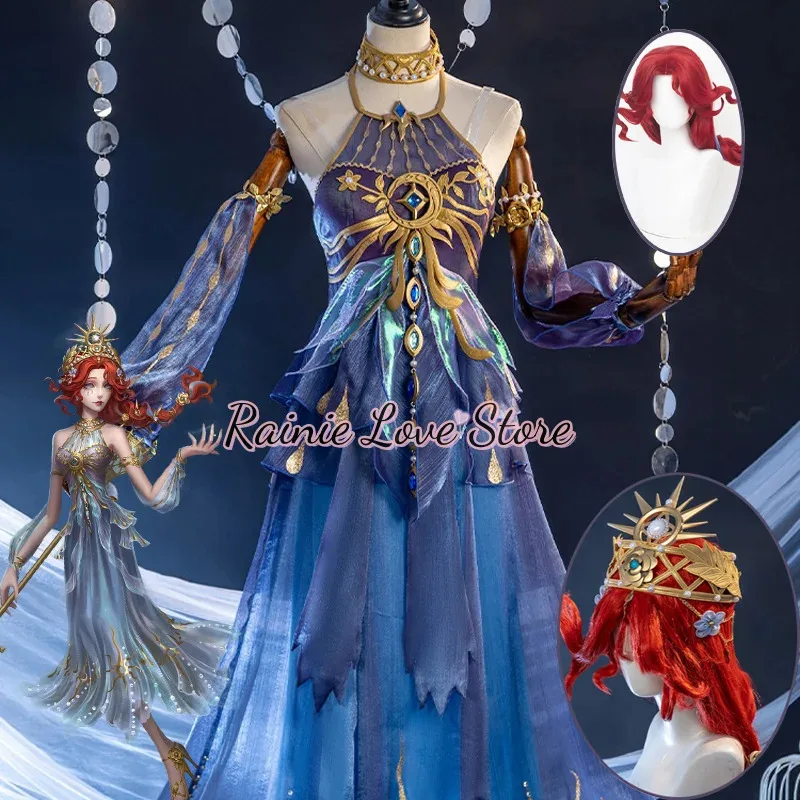 DY20 لعبة الهوية الخامس Naiad تأثيري صياد آلهة يبكي تأثيري حلي نعمة شعر مستعار الزي هالوين كرنفال موحدة كريس