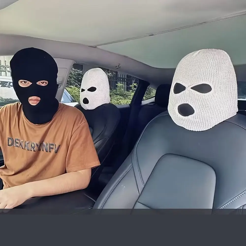 For Tesla Model Y Model 3 Car Seat Headcovering Personality Funny Hats Interior modification accessories Sentinel mode image 5