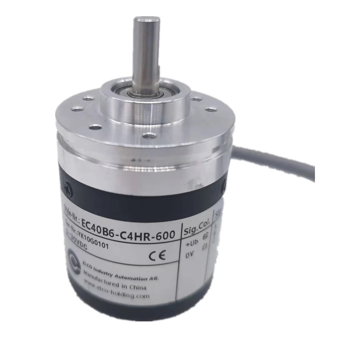 EC40B6-C4HR-600 solid shaft rotary encoder 600ppr resolution optical encoder