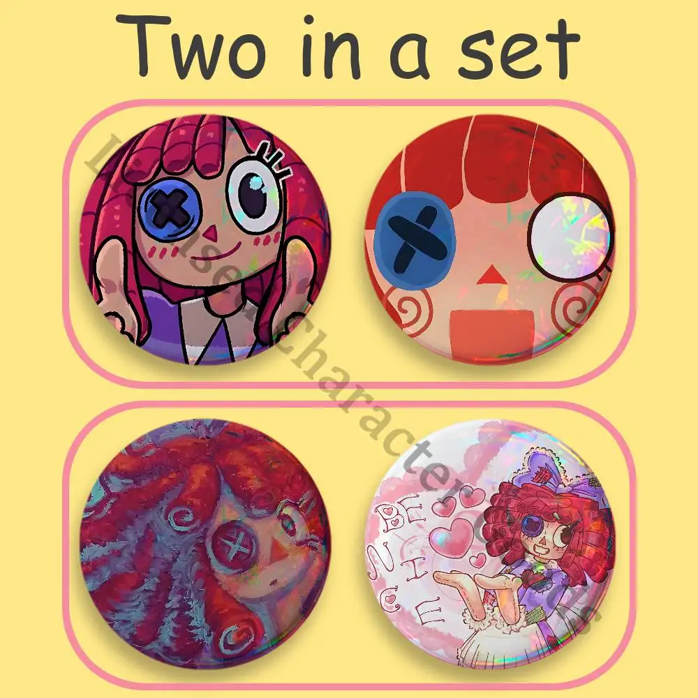 R-Ragatha T-TADCS 32mm 58mm 75mm 44mm 25mm Mini Badges Brooches DIY Pins Decorations Extra large 2-piece set