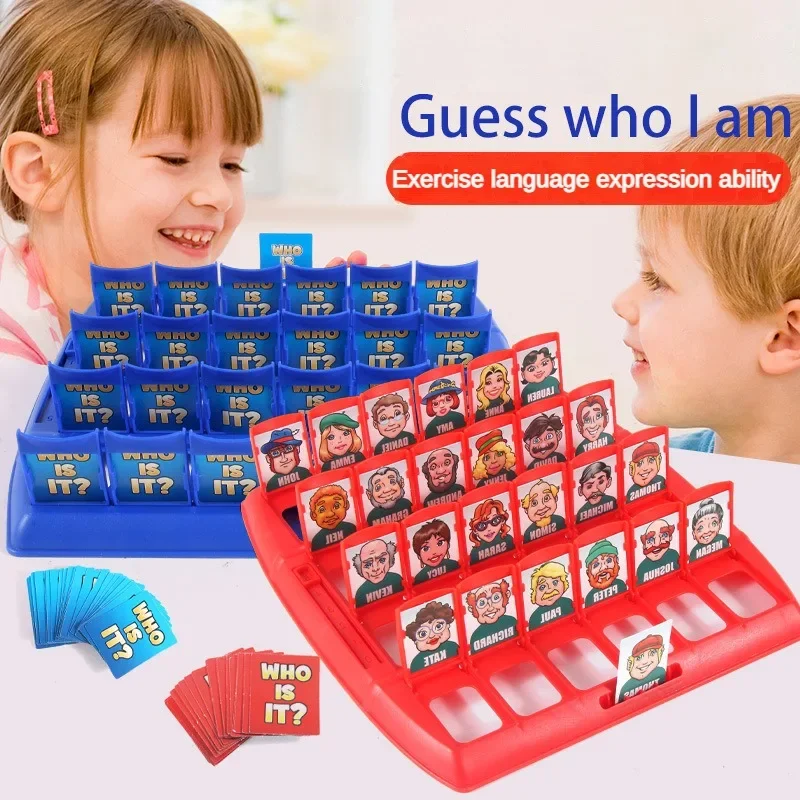 Who Is It Family Memory Guessing Game Kids Funny Montessori Antistress Toy Gift Classic Board Interactive Party Game