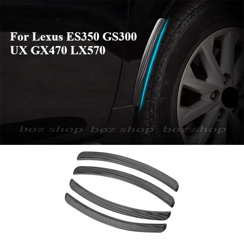 For Lexus ES350 GS300 UX GX470 LX570 Wheel Eyebrow Anti-scratch Fender Anti-collision Rubber Strip Modified Accessories