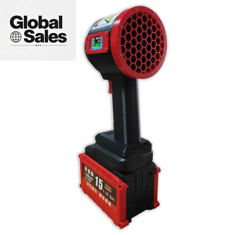 70mm Brushless Cordless Battery-Powered Handheld High Velocity Blower 2600g Wind Pressure Industrial Dust & Snow Tool