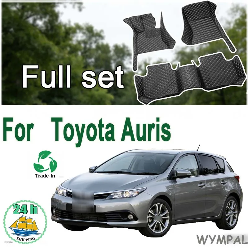 

LUXURY Customized Artificial Leather Car Floor Mat For Toyota Auris 2006 2007 2008 2009 2010