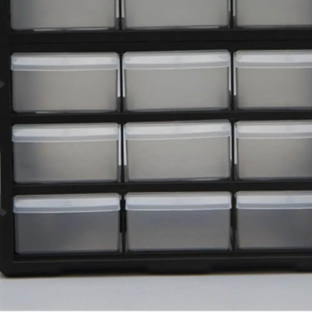 Plastic Drawer Cabinet For Small Parts Hardware Screws Electronic Components Jewelry Craft Storage Workshop Bin