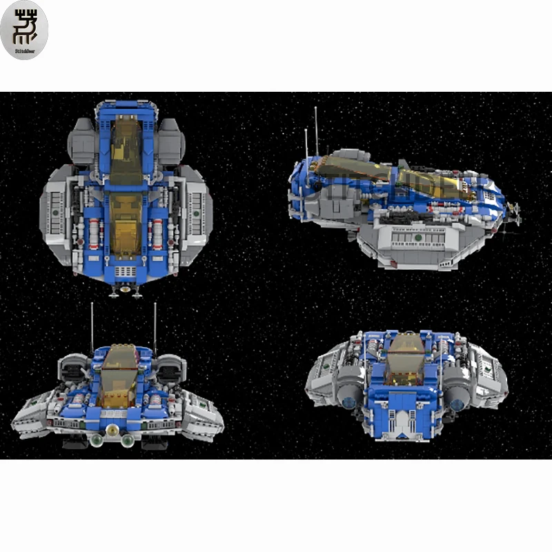 2196PCS MOC MPV Reliant Multifunctional Space Cruiser Building Blocks Container Grab Truck Spaceship DIY Toy Brick Holiday Gifts