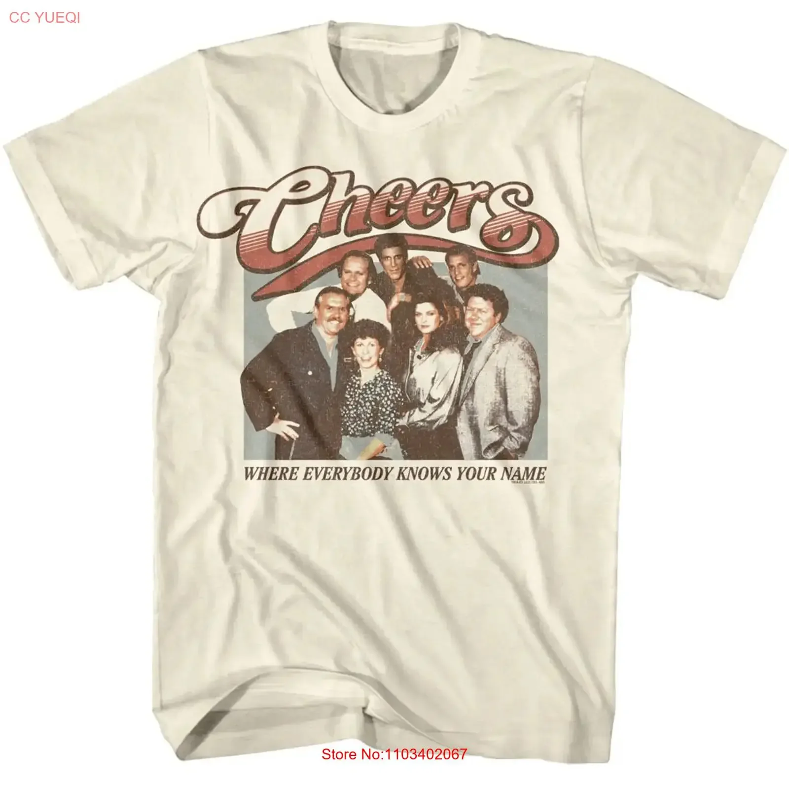 T-shirt pour homme « Cheers They Know Your Name », vintage, légèrement extensible, respirant, décontracté, élégant, confortable, tendance