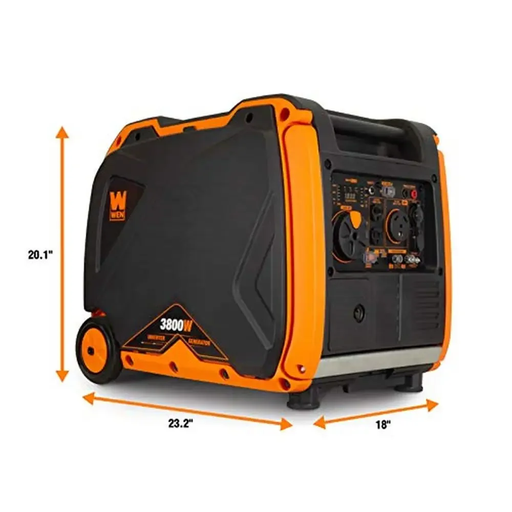 Electric Start Inverter Generator 3800W Portable Super Quiet RV-Ready Fuel Shut-Off