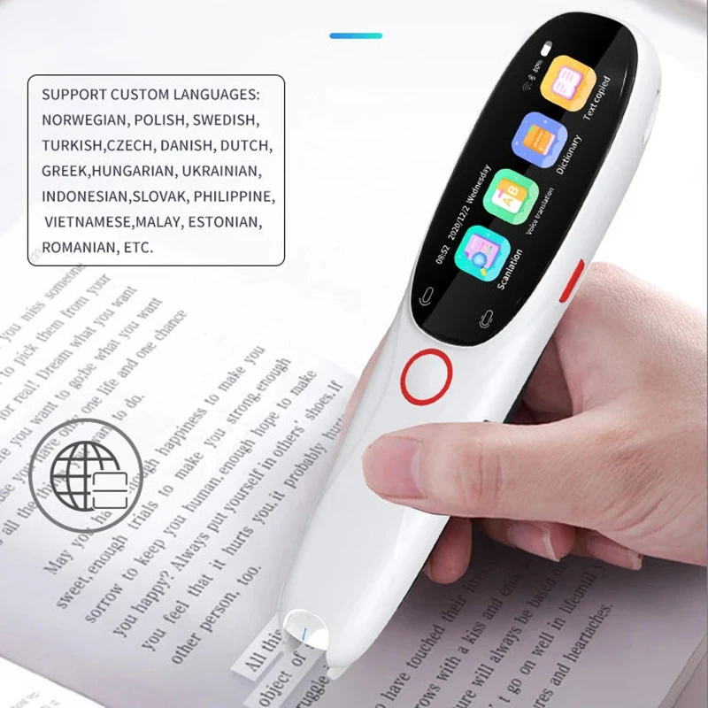 

Dictionary Translation Scan Pen Q2A Mobile Scanning Translator 138 Languages ​​Voice Text Translation Studying foreign languages