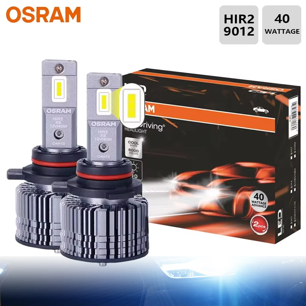 OSRAM LED HIR2 9012 XLZ Advance 40W Bright Lumens Auto Bulb 6000K White Car LED Lamp Daytime Running Light DRL Turbo Fan 12/24V