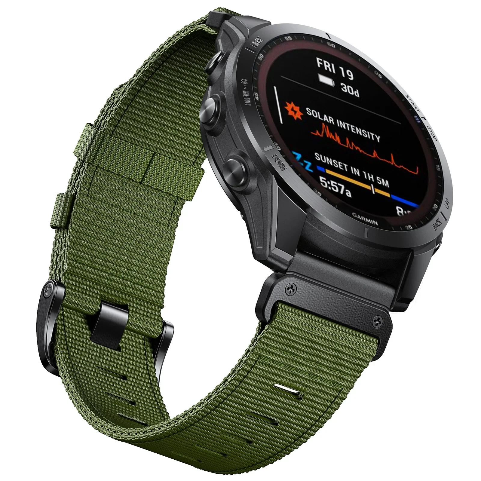 26 مللي متر 22 مللي متر النايلون سريعة تناسب حزام ل Garmin Fenix8 8X 7X 7 Pro Fenix 6X 6 5X 5Plus Tactix 7 Forerunner 965 955 إندورو 2 حلقة الفرقة