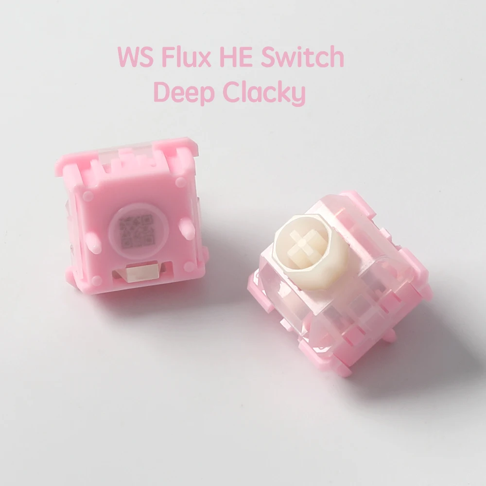 

Wuque Studio WS Flux HE Switch Pink Linear Deep Clacky Sound 35gf Магнитные переключатели Тонкая смазка для клавиатуры с эффектом зала