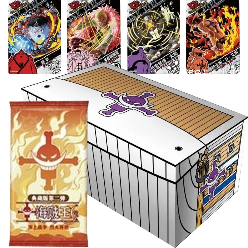 

Anime ONE PIECE Card Collection for Kids Luffy Zoro ACE Top War Chapter Game Tading Gold Plated Diamond Flash Card Surprise Gift