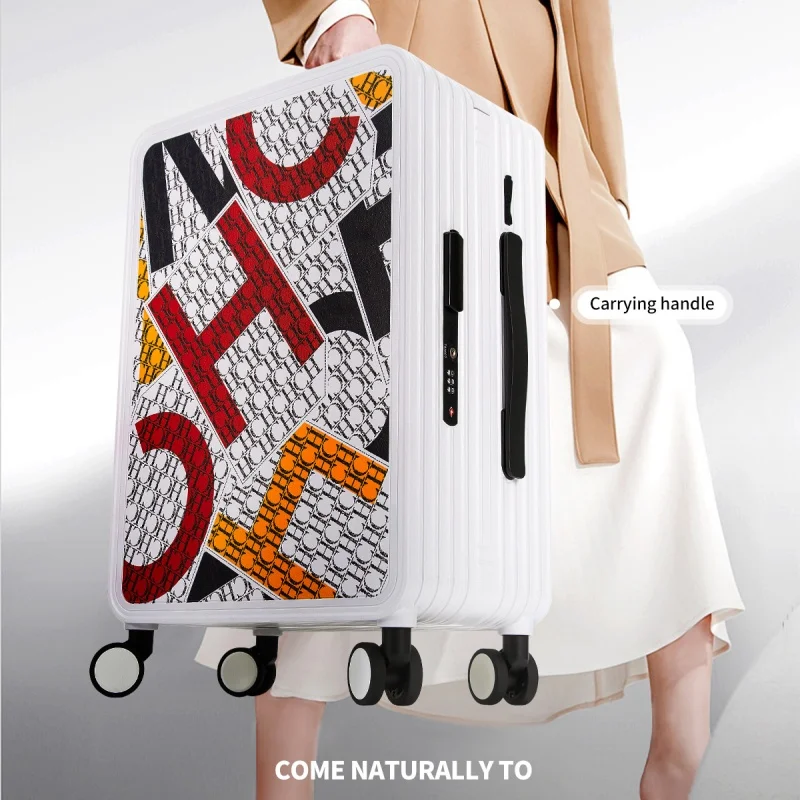 

CHCH Creative Waterproof Luggage Suitcase Letter Design Unisex Large Capacity Multi-functional Luggage