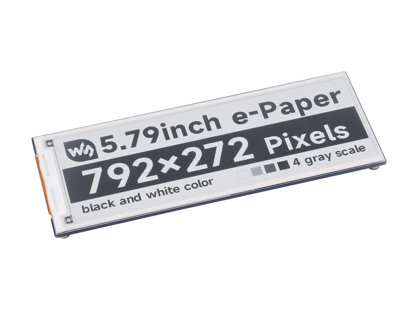 Imagem -02 - Waveshare-módulo de Exibição E-paper 79 Polegada Tela E-ink 792x272 Preto e Branco Spi Baixa Potência Ângulo de Visão Amplo Raspberry pi