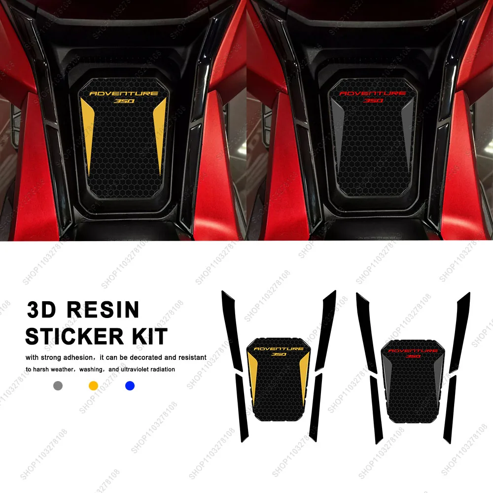 

3D Resin Sticker Kit For ADV350 ADV 350 2024 2023 2025 Motorcycle Accessories Tank Pad Waterproof Protective kit Sticker