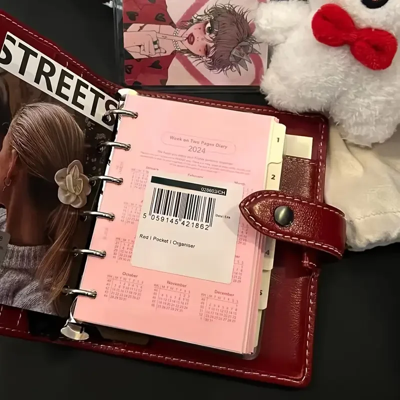 A7 Kunstleder Japanisches Briefpapier Tragbares Tagebuch Notizbücher Reisende Notizbuch Tagebuch Notizblock Skizzenbuch Büro Schule – Detail 4